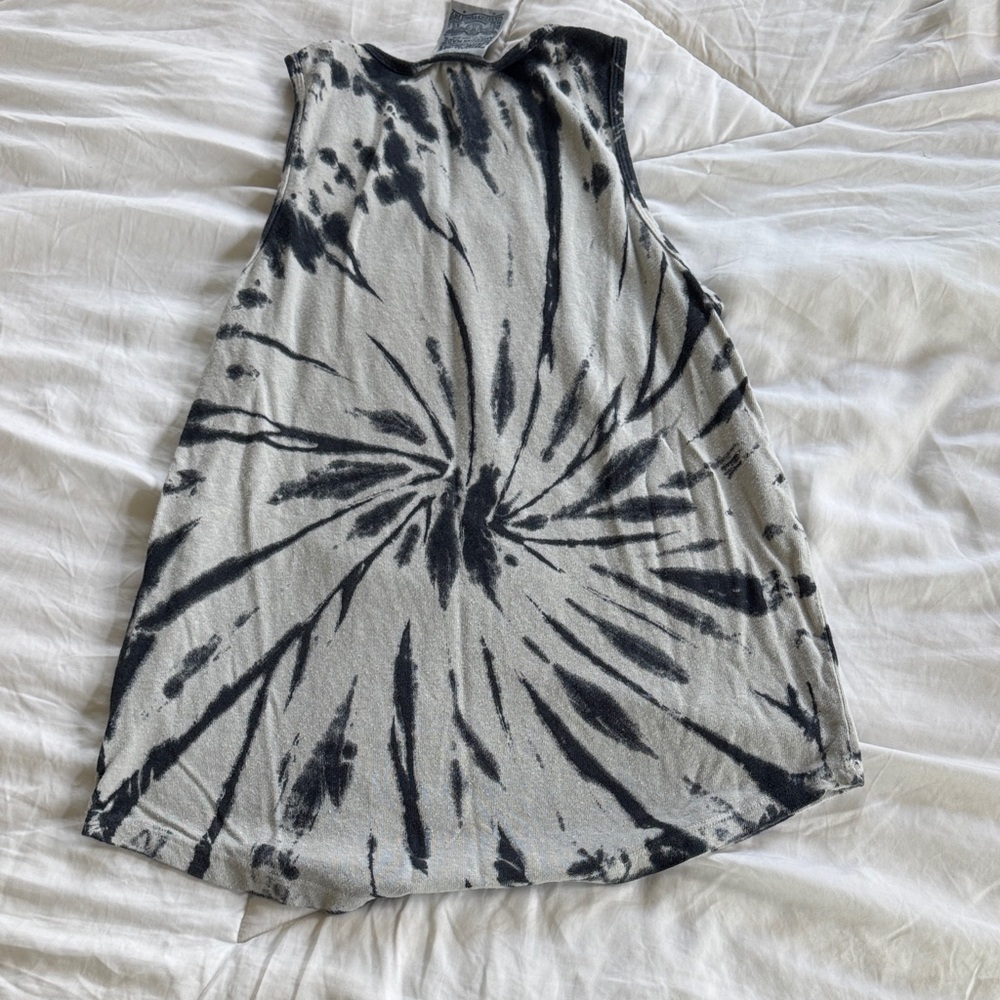 Jungmaven Black and White Tie-Dye Muscle Tee - Picture 3 of 3